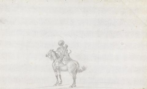 Man on Horseback Carrying Bow and Arrows