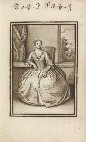 Thomas Bardwell Full-length Portrait, Woman Seated