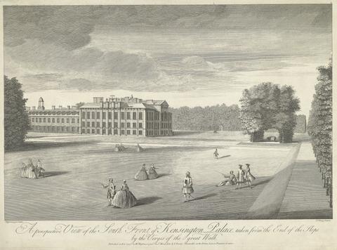 John Tinney A Perspective View of the South Front of Kensington Palace