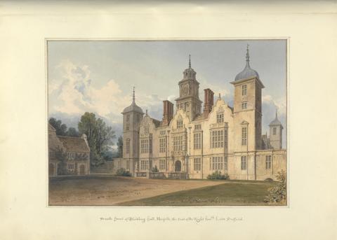 John Buckler FSA South Front of Blickling Hall, Norfolk; the Seat of the Right Hon'ble Lord Suffield