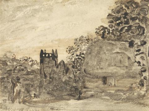 Samuel Palmer Thatched Cottage and Church