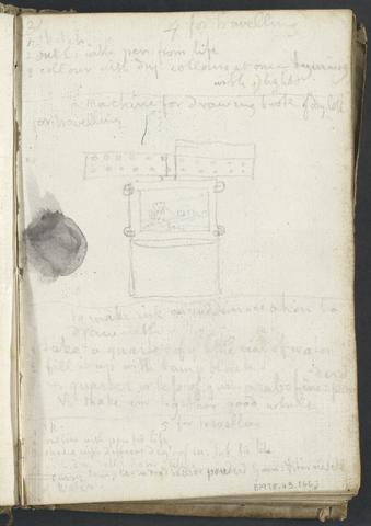 Alexander Cozens Page 12, A Machine for a Drawing Book of Dry Coll for Travelling, Notes on Methods of Drawing