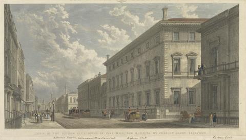 Thomas Higham View of the Reform Club House in Pall Mall, now Building by Charles Barry, Architect