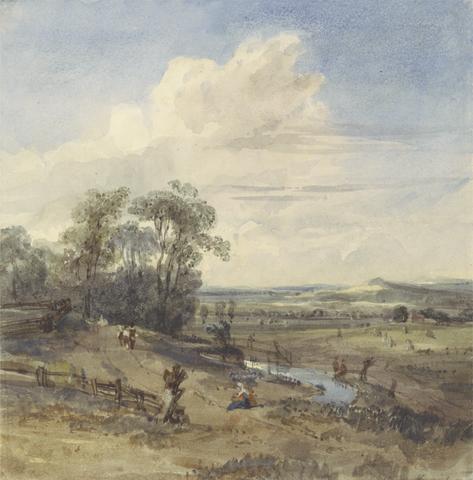 William Callow Landscape after Wynants (in the Louvre)