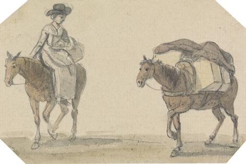 Paul Sandby Girl with Packhorse