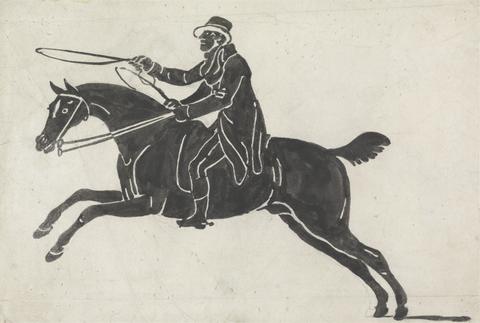 Julius Caesar Ibbetson Rider on a Galloping Horse