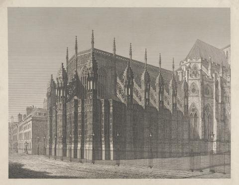 unknown artist North East View of Henry VII Chapel Westminster