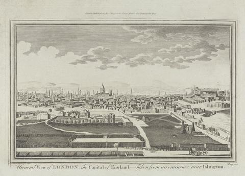 unknown artist A General View of London, the Capital of England - Taken from a eminenece near Islington