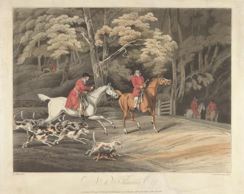 Matthew Dubourg Set of Four - Fox-hunting: Throwing Off