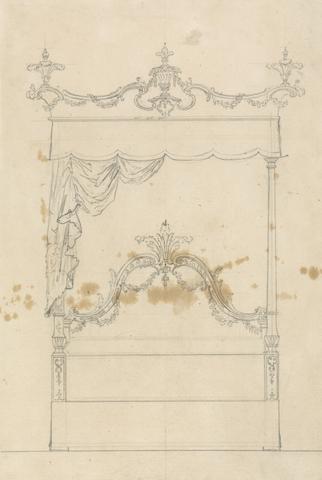 unknown artist Design for a Bed