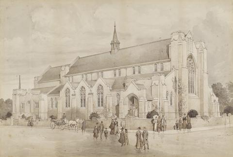 unknown artist Perspective View of a Church