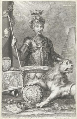 George Vertue Edward Prince of Wales and Aquitaine, Duke of Cornwall