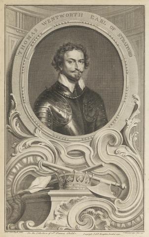 Jacobus Houbraken Thomas Wentworth, 1st Earl of Stratford