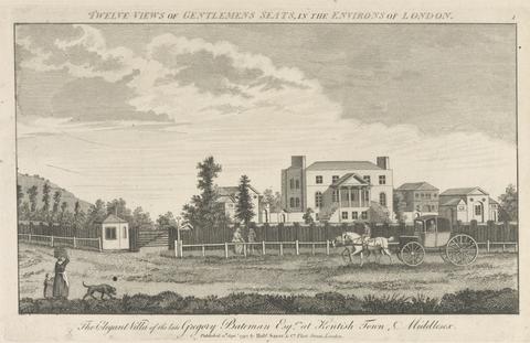 unknown artist The Elegant Villa of the late Gregory Bateman, Esquire at Kentish Town, Middlesex