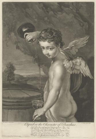 John Faber the Younger Cupid in the Character of Bacchus