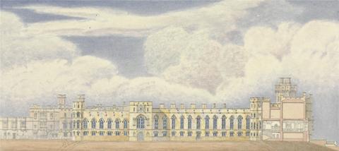 Sir Jeffry Wyatville Windsor Castle, Berkshire: North-Facing View of the Upper Ward
