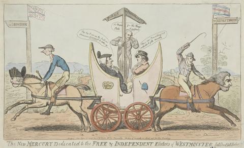 Isaac Cruikshank The New Mercury Dedicated to the Free and Independent Electors of Westminster, Pull Devil: Pull Baker