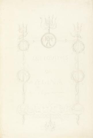 Charles Robert Cockerell Title Page Layout for the "Antiquities of Aegina"