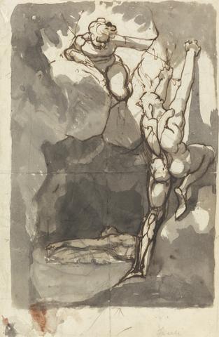 Henry Fuseli Study for 'Finding of the Body of Bassanio'