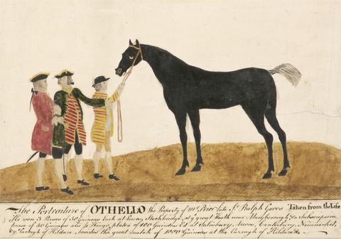 unknown artist Commemorative Portrait of a Racehorse called Othello