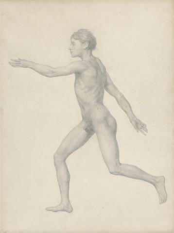 George Stubbs Human Figure, Lateral View, Undissected (Finished Study for Table VIII)