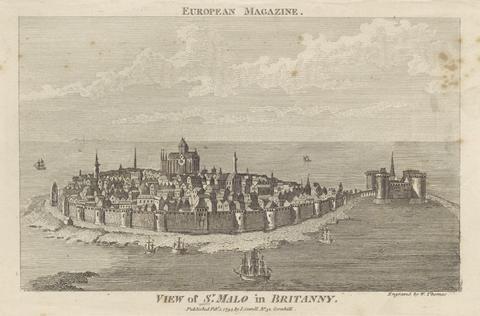 John Sewell View of St. Malo in Britanny