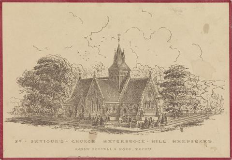 unknown artist St. Saviors Church, Haverstock Hill, Hampstead (reproduction)