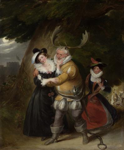 James Stephanoff Falstaff at Herne's Oak, from "The Merry Wives of Windsor," Act V, Scene v