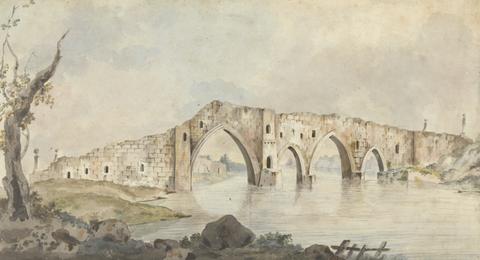 Willey Reveley Views in the Levant: Ruined Bridge with Four Pointed Arches Near Rome