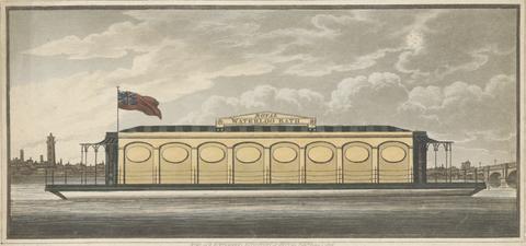 unknown artist The Royal Waterloo Bath with Waterloo Bridge in Background