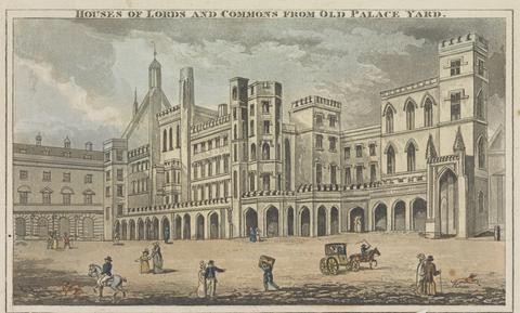 unknown artist Houses of the Lords and Commons from Old Palace Yard