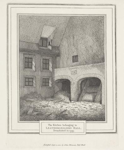 unknown artist The Kitchen belonging to Letherseller's Hall, Demolished in 1799