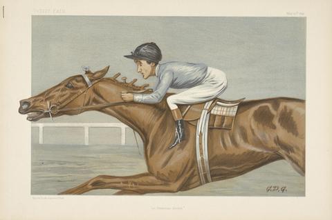 Vincent Robert Alfred Brooks Jockeys of the Victorian and Edwardian Turf executed by Spy and others for the 'Vanity Fair' Series