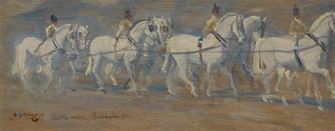 Sir Alfred J. Munnings October Morning, Buckingham Palace - Rehearsal for the Opening of Parliament