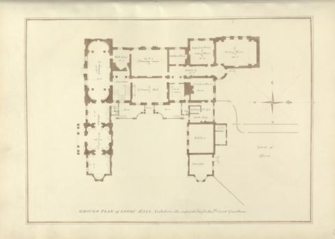 John Buckler FSA Ground Plan of Newby Hall, Yorkshire; the Seat of the Right Hon'ble Lord Grantham