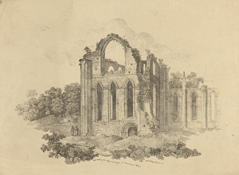 R. Dunning N.E. End of the Upper Transept at Fountains Abbey