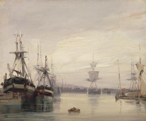 French harbor scene