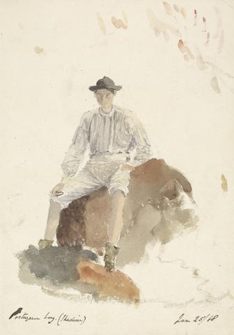 unknown artist Portuguese Boy (Madeira) January 25, 1868
