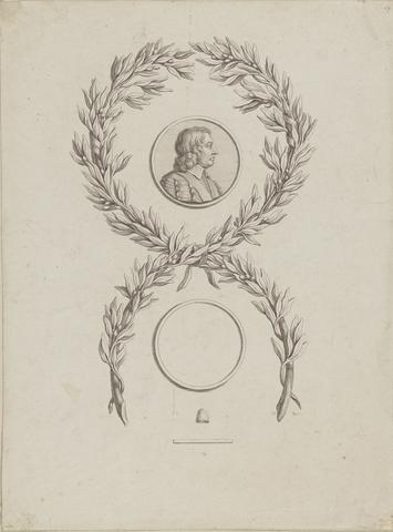 Francesco Bartolozzi Miniature Portrait of ? Oliver Cromwell