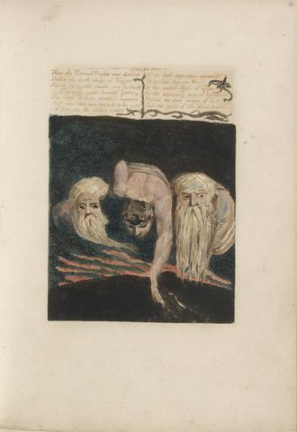 William Blake The First Book of Urizen, Plate 20, "Thus the Eternal Prophet Was Divided...." (Bentley 15)
