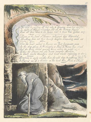 William Blake America. A Prophecy, Plate 14, "So Cried He...."