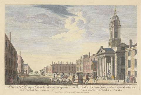unknown artist A View of St. George's Church, Hanover Square