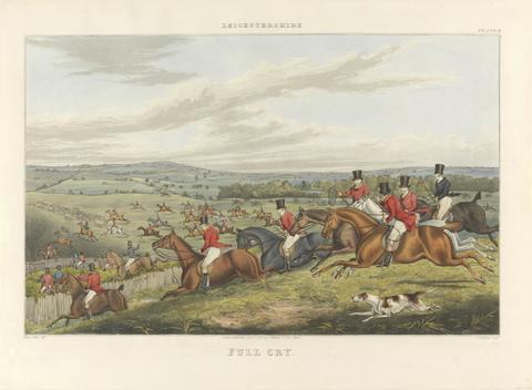 Theodore Henry Adolphus Fielding Fox Hunting: Leicestershire - Full Cry