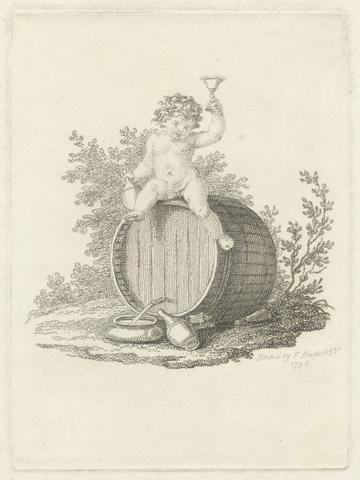 Francesco Bartolozzi Bacchus on a Barrel