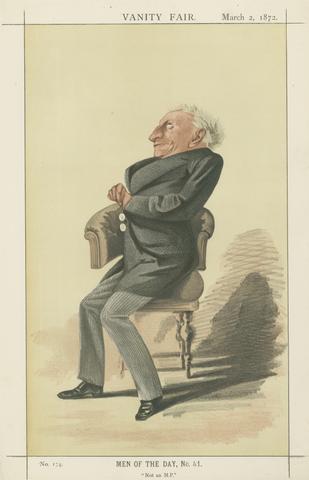 unknown artist Vanity Fair: Litrerary; 'Not an M.P.', Kinglake, March 2, 1872