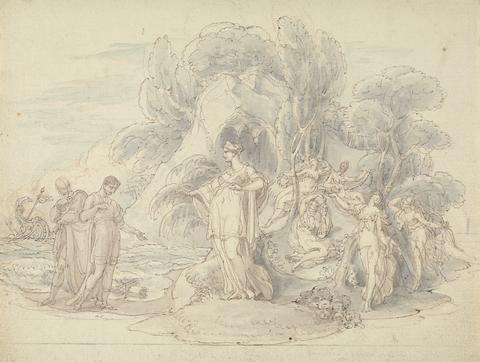 Edward Francis Burney Telemachus and Mentor Landing on the Island of Calypso