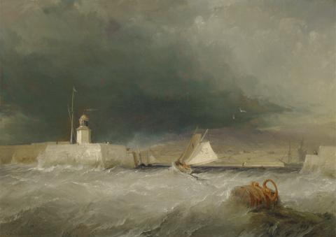 George Chambers Port on a Stormy Day