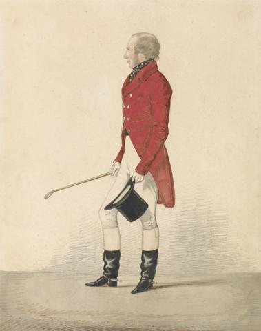 Richard Dighton R. W. Selby-Lowndes in a Scarlet Coat