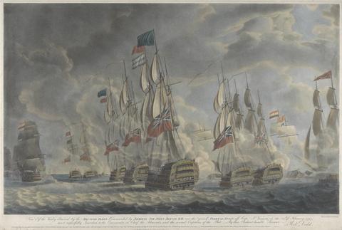 Robert Dodd Action off Cape St. Vicent, 14 February 1797