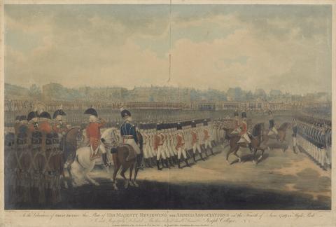 Joseph Collyer His Majesty Reviewing the Armed Associations on the Fourth of June 1799 in Hyde Park